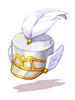 Pure White Marching Hat