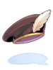 B Feather Beret