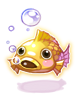 Gold Fish Head Hat