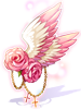 White Bird Rose Decoration
