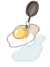 Costume Fried Egg Hat