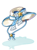 Costume Aqua Ten Gallon Hat