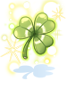 Happy Three Leaf Clover