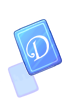 Blue D Card